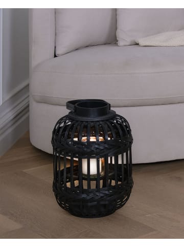 Beliani Laterne BORACAY in Schwarz - (W) 22 x (H) 30 x (L) 22 cm
