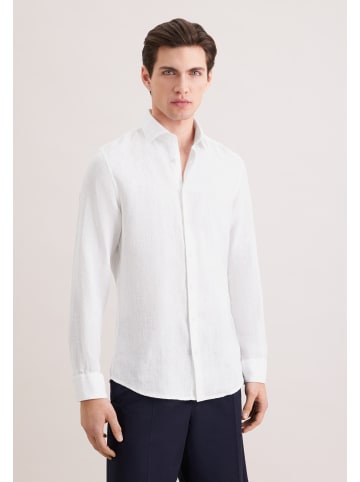 Seidensticker Leinenhemd Slim in Weiß