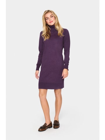 SAINT TROPEZ Kleid U6801, Gerade Passform in Indigo Purple Melange