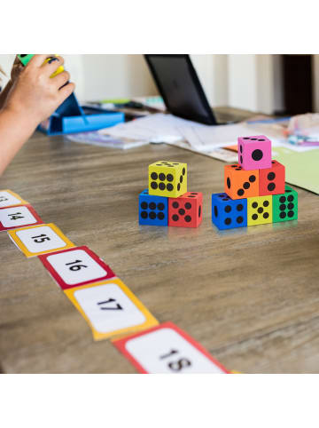 relaxdays 144 x Flüsterwürfel in Bunt - (B)4 x (H)4 x(T)4 cm