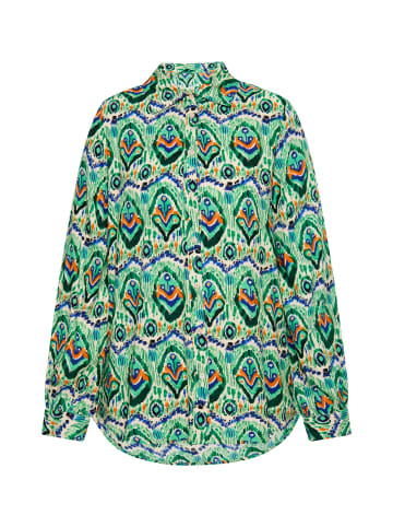 VIRITA Women Bluse in Grün Mehrfarbig