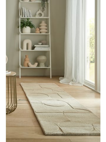 KADIMA DESIGN Eleganter Wollteppich, rutschfest und komfortabel in Braun