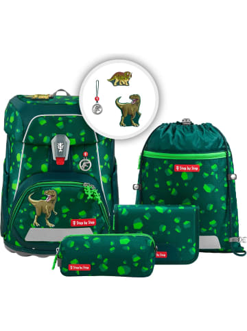 Step by Step FIT Schulranzen-Set Dino Targo 5-tlg. in grün
