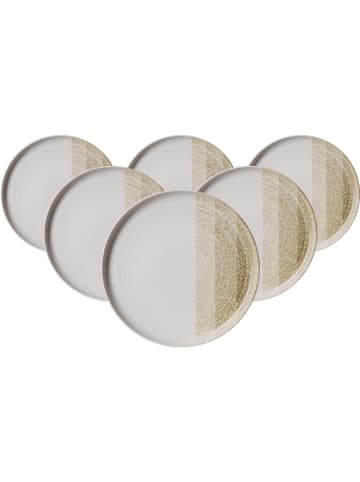 Ritzenhoff & Breker 6er Set Speiseteller Trio in ø 25 cm in Creme