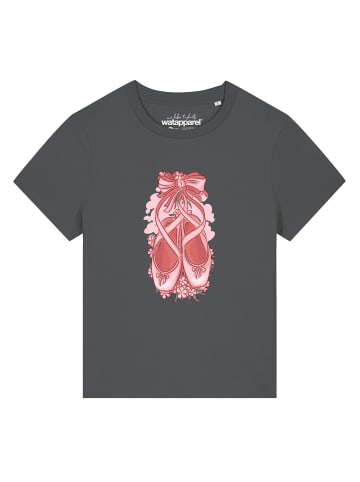 wat? Apparel T-Shirt Ballettschuhe in Grau