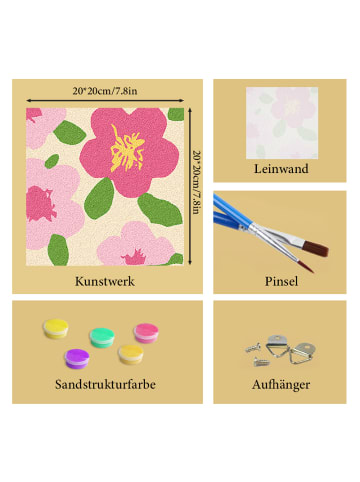 ARTNANAS Exlusive 3D-Strukturmalerei Set -Blüten