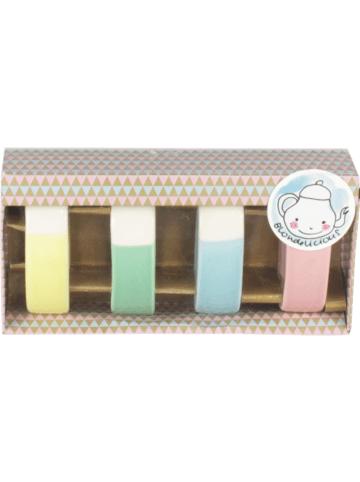 Blond Amsterdam 4er-Set Serviettenringe Blondelicious in Bunt - 5cm
