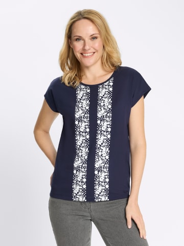 Sieh an! Kurzarm-Shirt in marine-weiß