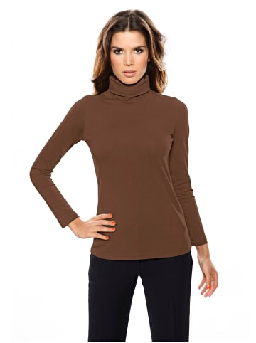 Heine Rollkragenshirt in braun