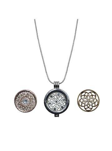 Steuer Modeschmuck Metall in silber