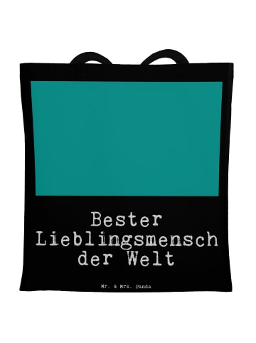 Mr. & Mrs. Panda Einkaufsbeutel Pinguin Bester Lieblingsmensch d... in Schwarz
