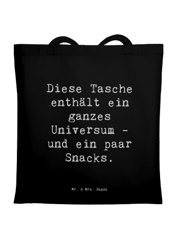 Mr. & Mrs. Panda Tragetasche Spruch Diese Tasche enthält ein gan... in Schwarz