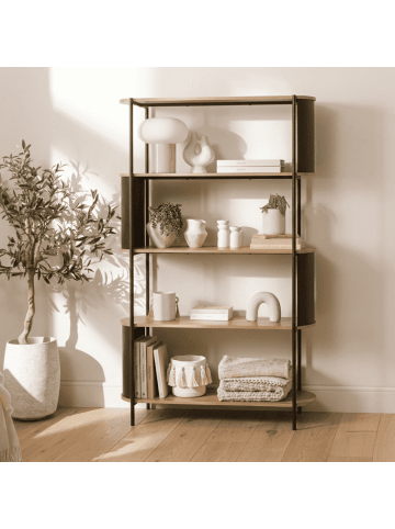 CALICOSY Bibliothek EKLO in Helles - (W) 100  x (H) 174  x (L) 34  cm