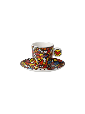 Goebel Espressotasse " Romero Britto All We Need is Love " in Bunt