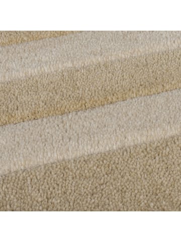 KADIMA DESIGN Eleganter handgetufteter Wollteppich in Naturtönen