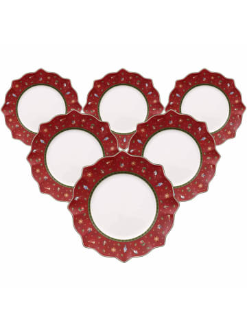 Villeroy & Boch 6er Set Speiseteller Toy's Delight ø 28,4 cm in rot