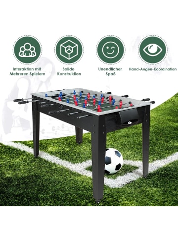 COSTWAY Tischkicker in Wettbewerbsgröße in Schwarz