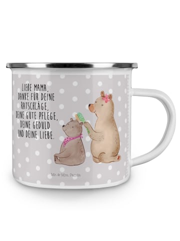 Mr. & Mrs. Panda Pott Bär Kind mit Spruch in Grau Pastell