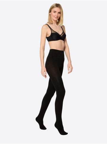 Nur Die  Feinstrumpfhose Flauschige Baumwolle 100 DEN in Schwarz