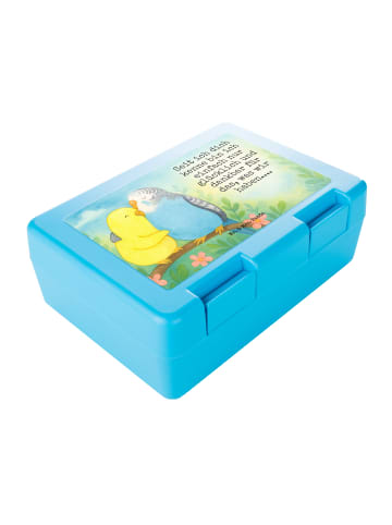 Mr. & Mrs. Panda Bento Box Wellensittich Liebe Design mit Spruch in Weiß