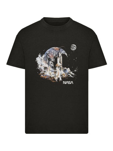 F4NT4STIC T-Shirt NASA Take Off Earth Montage in schwarz