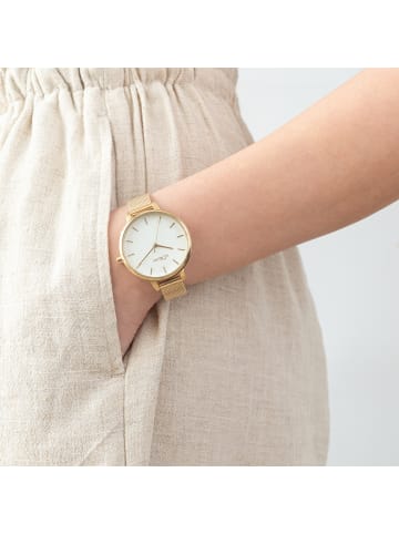 s.Oliver Armbanduhr Charming Time in gold