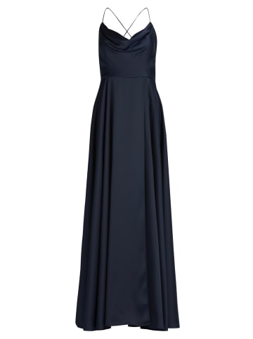 Vera Mont Abendkleid mit Wasserfallausschnitt in Night Sky