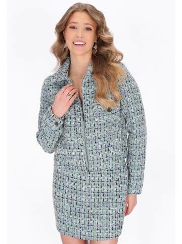 IZIA Women Jacket in blue multicolor
