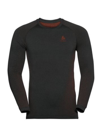 Odlo Unterhemd BL TOP Crew neck l/s PERFORM in Schwarz