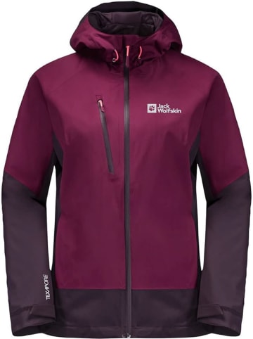 Jack Wolfskin Funktions-Regenjacke EAGLE PEAK in Lila