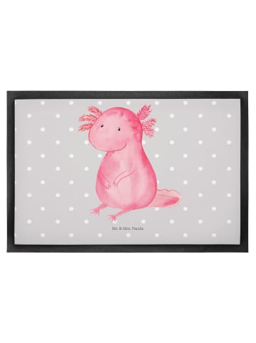 Mr. & Mrs. Panda Schmutzfangmatte Axolotl Niedlich ohne Spruch in Grau Pastell