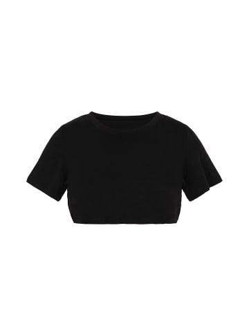 myMo ROCKS Women Plus Size Crop Top in Black