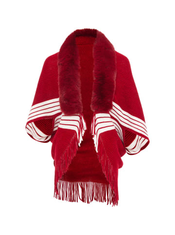 NALLY Damen Poncho in Rot