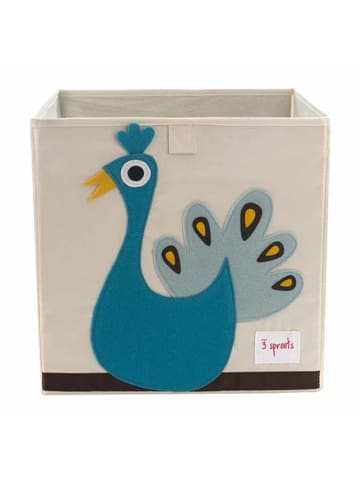 3 Sprouts Spielzeugkorb Pfau
