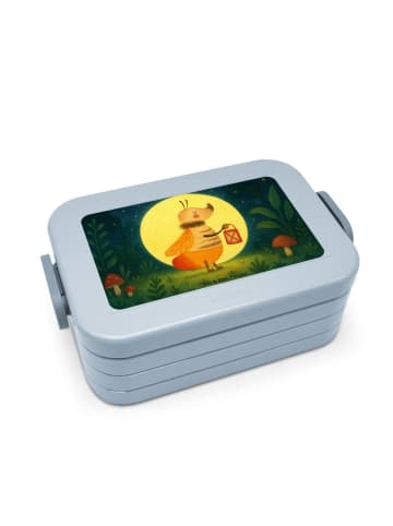 Mr. & Mrs. Panda Bento Box Glühwürmchen Design ohne Spruch in Blau Pastell