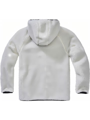 Brandit Fleecejacke/Fleecepullover "Teddyfleece Worker Jacket" in Weiß