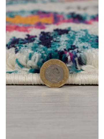 KADIMA DESIGN Bunter pflegeleichter Teppich im Berber-Stil