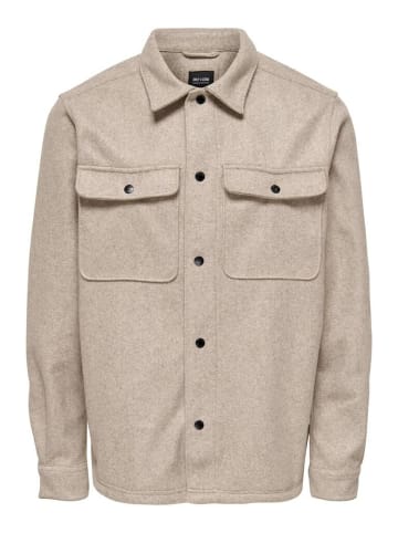 Only&Sons Langarmhemd in chinchilla