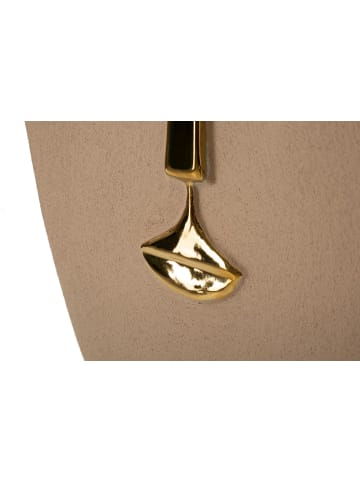Mauro Ferretti Keramik-Wandmaske im ethnischen Stil, Stammesmuster, 25 x 6,5 x 39,5 cm