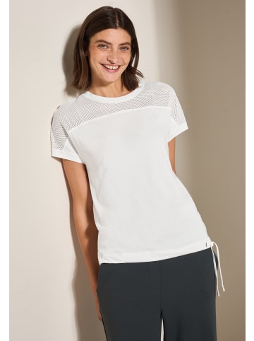 Cecil 'Leinenmix Bluse mit Knoten' Weiß