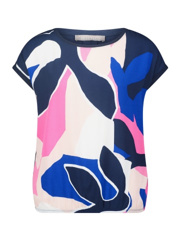 BETTY & CO Casual-Shirt mit Print in Dark Blue/Pink