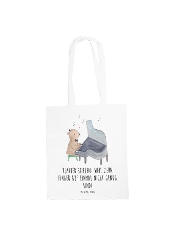 Mr. & Mrs. Panda Einkaufstasche Klavier Magie mit Spruch in Creme