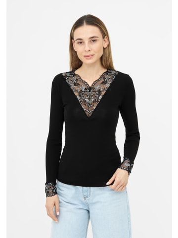 TOOCHE Langarmshirt "Noir Enchant" in Schwarz
