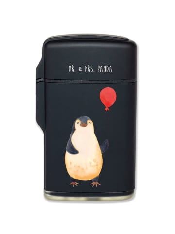 Mr. & Mrs. Panda Gasanzünder Pinguin Luftballon ohne Spruch in Schwarz