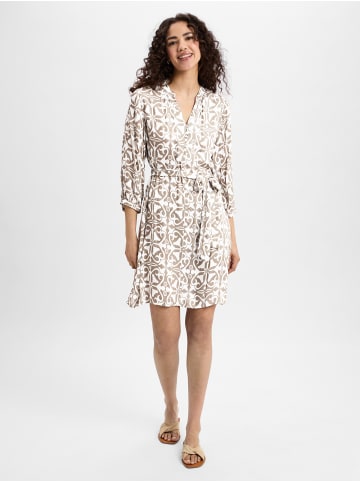 Marie Lund Kleid in melange weiß - 0002