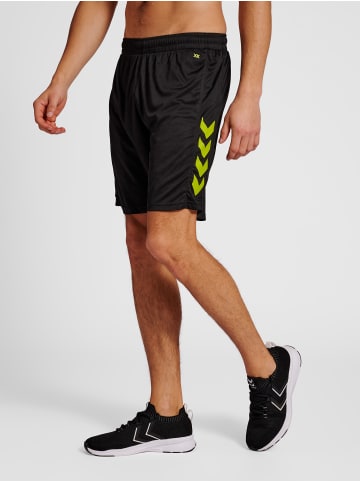 Hummel Verstellbare Taille Kurze Hose Hmlcore Erwachsene in BLACK/LIME POPSICLE