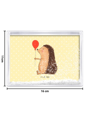 Mr. & Mrs. Panda Schneerahmen Igel Luftballon ohne Spruch in Gelb Pastell