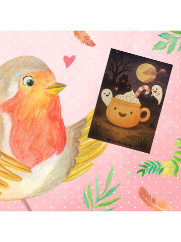 Mr. & Mrs. Panda Glückwunschkarte Kaffee Gespenst Design ohne Sp... in Weiß