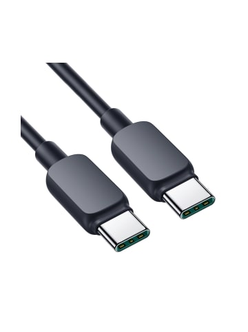 COFI 1453 Datenkabel Multi-Color Series Ladekabel USB-C/USB-C-Kabel 100 W 1,2 m in Schwarz
