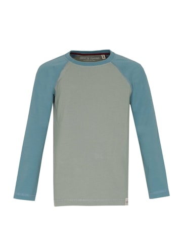 Band of Rascals Longsleeve " Raglan " in moos -arctic-blue